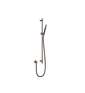 Hotbath Archie Drążek prysznicowy ze słuchawką, wężem PVC i przyłączem ściennym węża Brushed Copper PVD AR317.BCP