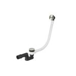 Hotbath Archie Odpływ wannowy z przelewem Steel Brushed AR132.IX