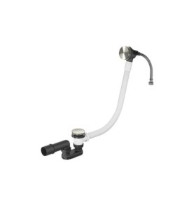 Hotbath Archie Odpływ wannowy z przelewem Steel Brushed AR133.IX