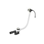 Hotbath Archie Odpływ wannowy z przelewem Steel Brushed AR133.IX