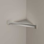 Hotbath Archie Półka narożna ścienna Steel Brushed ARA21.IX