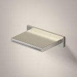 Hotbath Archie Wylewka wannowa ścienna, typu kaskada Steel Brushed AR160.IX