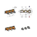 Hotbath ArchieFlag Bateria natryskowa termostatyczna z dwoma zaworami odcinającymi - element zewnętrzny Steel Brushed AF7067.IX