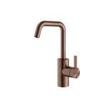 Hotbath ArchieFlag Bateria umywalkowa z obrotową wylewką Brushed Copper PVD AF014.BCP