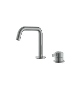 Hotbath ArchieFlag Bateria umywalkowa nablatowa Steel Brushed AF023.IX