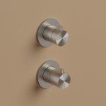 Hotbath ArchieFlag Zawór natryskowy 2-drożny - element zewnętrzny Steel Brushed AF029.IX