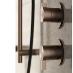 Hotbath ArchieFlag Zawór natryskowy 2-drożny - element zewnętrzny Steel Brushed AF029.IX