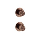 Hotbath ArchieFlag Zawór natryskowy termostatyczny 2-drożny - element zewnętrzny Brushed Copper PVD AF009.BCP
