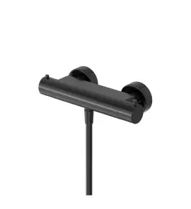 Hotbath Cobber Bateria natryskowa termostatyczna ścienna Matt Black PVD B008.MBP