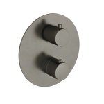 Hotbath Cobber Bateria natryskowa termostatyczna podtynkowa z 2-drożnym przełącznikiem element zewnętrzny Aged Iron CB009.AI