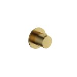 Hotbath Cobber Bateria natryskowa termostatyczna podtynkowa element zewnętrzny Brushed Brass PVD CB7001H.BBP