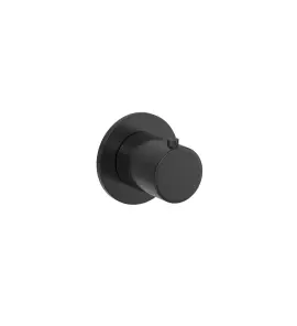 Hotbath Cobber Bateria natryskowa termostatyczna podtynkowa element zewnętrzny Matt Black PVD CB7001H.MBP