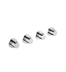 Hotbath Cobber Bateria natryskowa termostatyczna podtynkowa z 4-otworowa - element zewnętrzny Chrome CB7070.CR