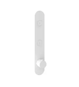 Hotbath Cobber Bateria termostatyczna 2-drożna podtynkowa z przyciskiem Matt White PB066.WH