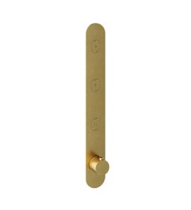 Hotbath Cobber Bateria termostatyczna 3-drożna podtynkowa z przyciskiem element zewnętrzny Brushed Brass PVD PB050.BBP