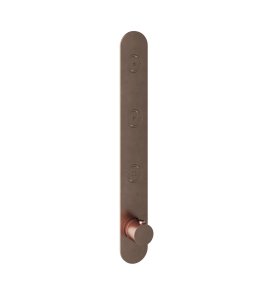 Hotbath Cobber Bateria termostatyczna 3-drożna podtynkowa z przyciskiem element zewnętrzny Brushed Copper PVD PB050.BCP