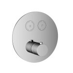 Hotbath Cobber Bateria termostatyczna 2-drożna podtynkowa z przyciskiem element zewnętrzny Chrome PB009.CR
