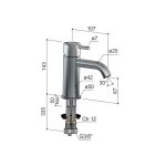 Hotbath Cobber Bateria umywalkowa jednouchwytowa Brushed Copper PVD CB003C.BCP