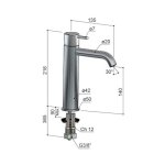 Hotbath Cobber Bateria umywalkowa jednouchwytowa Aged Iron CB003MC.AI