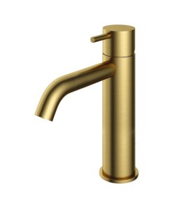 Hotbath Cobber Bateria umywalkowa jednouchwytowa Brushed Brass PVD CB003MC.BBP