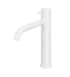 Hotbath Cobber Bateria umywalkowa jednouchwytowa wysoka Matt White CB003HC.WH