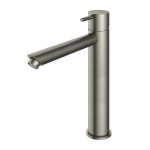 Hotbath Cobber Bateria umywalkowa jednouchwytowa wysoka Brushed Nickel CB003HS.GN