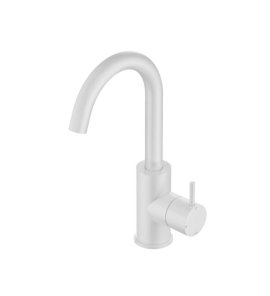 Hotbath Cobber Bateria umywalkowa z obrotową wylewką Matt White CB004.WH