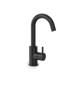 Hotbath Cobber Bateria umywalkowa z obrotową wylewką Matt Black PVD CB004.MBP