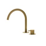 Hotbath Cobber Bateria umywalkowa 2-otworowa Brushed Brass CB023.BB