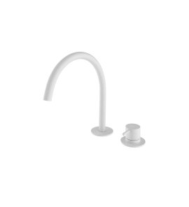 Hotbath Cobber Bateria umywalkowa 2-otworowa Matt White CB023.WH