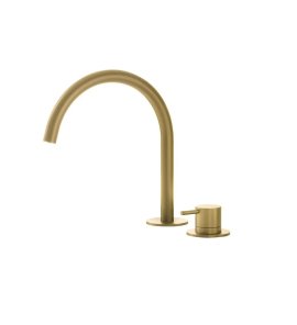 Hotbath Cobber Bateria umywalkowa 2-otworowa Brushed Brass PVD CB023.BBP