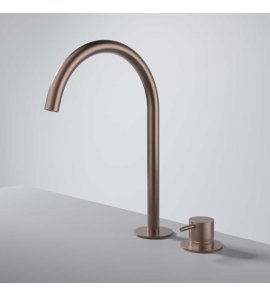 Hotbath Cobber Bateria umywalkowa 2-otworowa wysoka Brushed Copper PVD CB023H.BCP