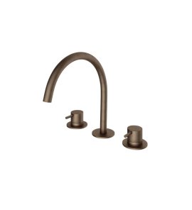 Hotbath Cobber Bateria umywalkowa 3-otworowa Aged Brass CB033.AB