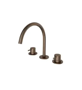 Hotbath Cobber Bateria umywalkowa 3-otworowa Aged Brass CB033.AB