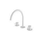 Hotbath Cobber Bateria umywalkowa 3-otworowa Matt White CB033.WH