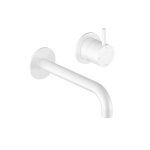 Hotbath Cobber Bateria umywalkowa podtynkowa 180 mm - element zewnętrzny Matt White CB105-18.WH