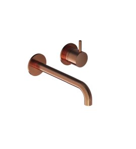 Hotbath Cobber Bateria umywalkowa podtynkowa 180 mm - element zewnętrzny Brushed Copper PVD CB105-18.BCP