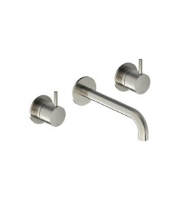 Hotbath Cobber Bateria umywalkowa podtynkowa 180 mm - element zewnętrzny Brushed Nickel CB105T-18.GN