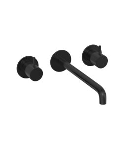 Hotbath Cobber Bateria umywalkowa podtynkowa 180 mm - element zewnętrzny Matt Black PVD CB105T-18.MBP