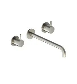 Hotbath Cobber Bateria umywalkowa podtynkowa 250 mm - element zewnętrzny Brushed Nickel CB105T-25.GN