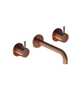 Hotbath Cobber Bateria umywalkowa podtynkowa 250 mm - element zewnętrzny Brushed Copper PVD CB105T-25.BCP