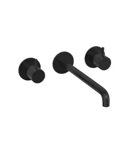 Hotbath Cobber Bateria umywalkowa podtynkowa 250 mm - element zewnętrzny Matt Black PVD CB105T-25.MBP