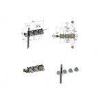 Hotbath Cobber Element podtynkowy baterii wannowej termostatycznej HBCB7071