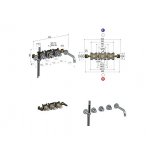 Hotbath Cobber Element podtynkowy baterii wannowej termostatycznej HBCB7072