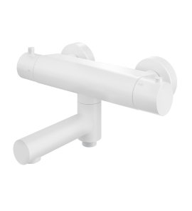 Hotbath Cobber Bateria wannowo-natryskowa ścienna Matt White B020.WH