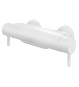 Hotbath Cobber Bateria wannowa termostatyczna ścienna z przełącznikiem i strumieniem wodospadu Matt White B021.WH