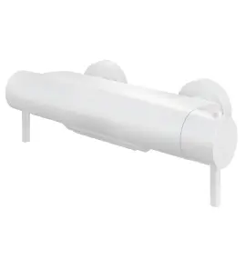 Hotbath Cobber Bateria wannowa termostatyczna ścienna z przełącznikiem i strumieniem wodospadu Matt White B021.WH