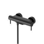 Hotbath Cobber Bateria wannowa termostatyczna ścienna z przełącznikiem i strumieniem wodospadu Matt Black PVD B021.MBP