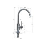 Hotbath Cobber Bateria zlewozmywakowa jednouchwytowa Brushed Copper PVD CB040.BCP