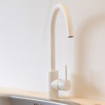 Hotbath Cobber Bateria zlewozmywakowa jednouchwytowa Matt White CB040.WH